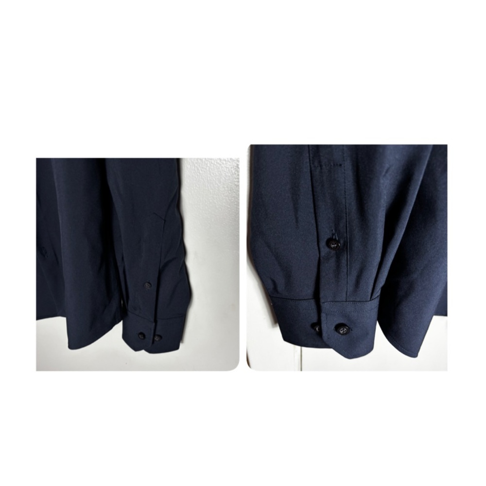 Murano Navy Solid Slim Fit Performance Long Sleev… - image 7